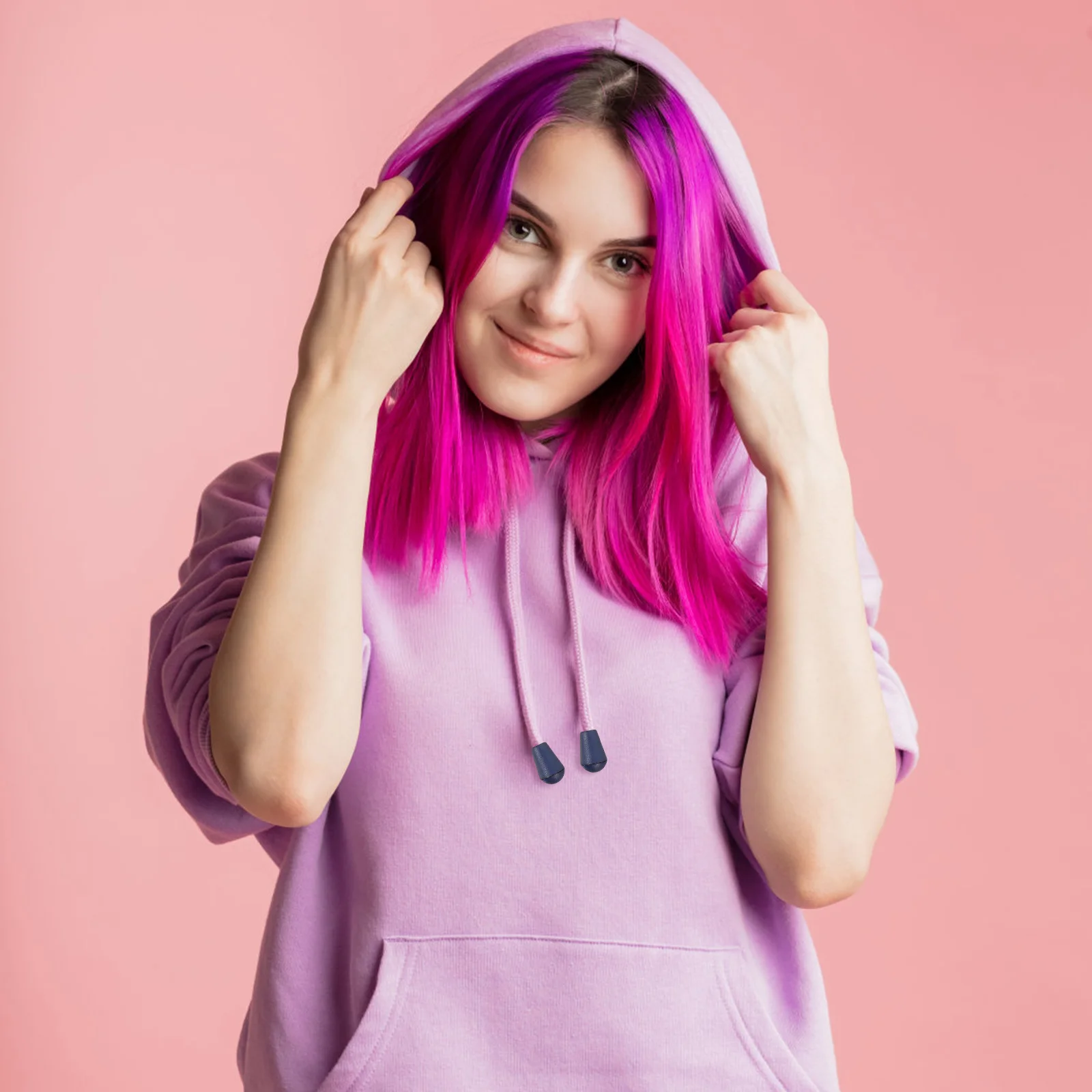 

100pcs Drawstring Cord Locks Plastic Rope Ends For Hoodie Backpack Hat Coat Clothing Diy Accessories Stopper Buckle Lanyard