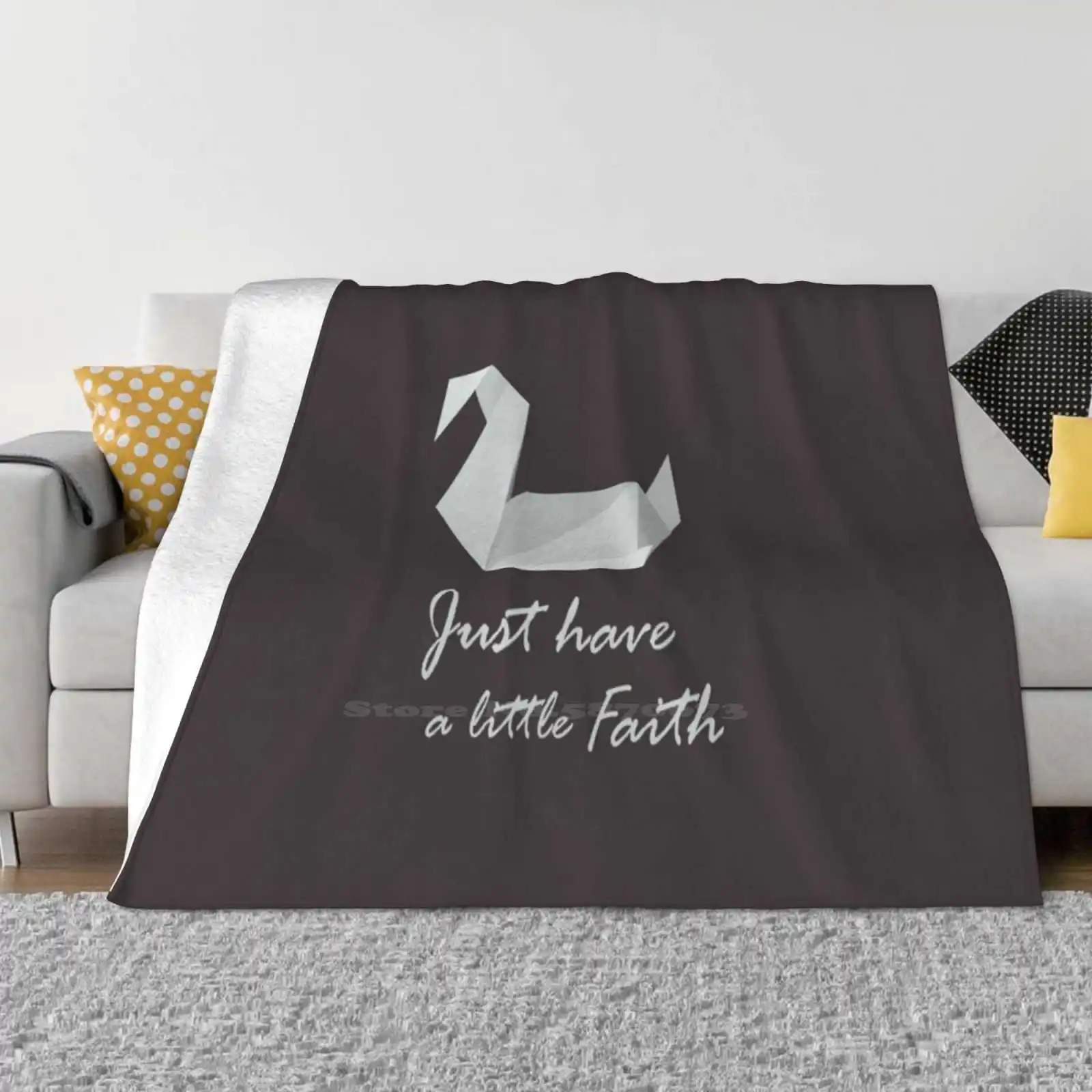 Just Have A Little Faith-Prison Break Creative Design Comfortable Warm Flannel Blanket Prisonbreak Swan Crane Origami Fanart Pb