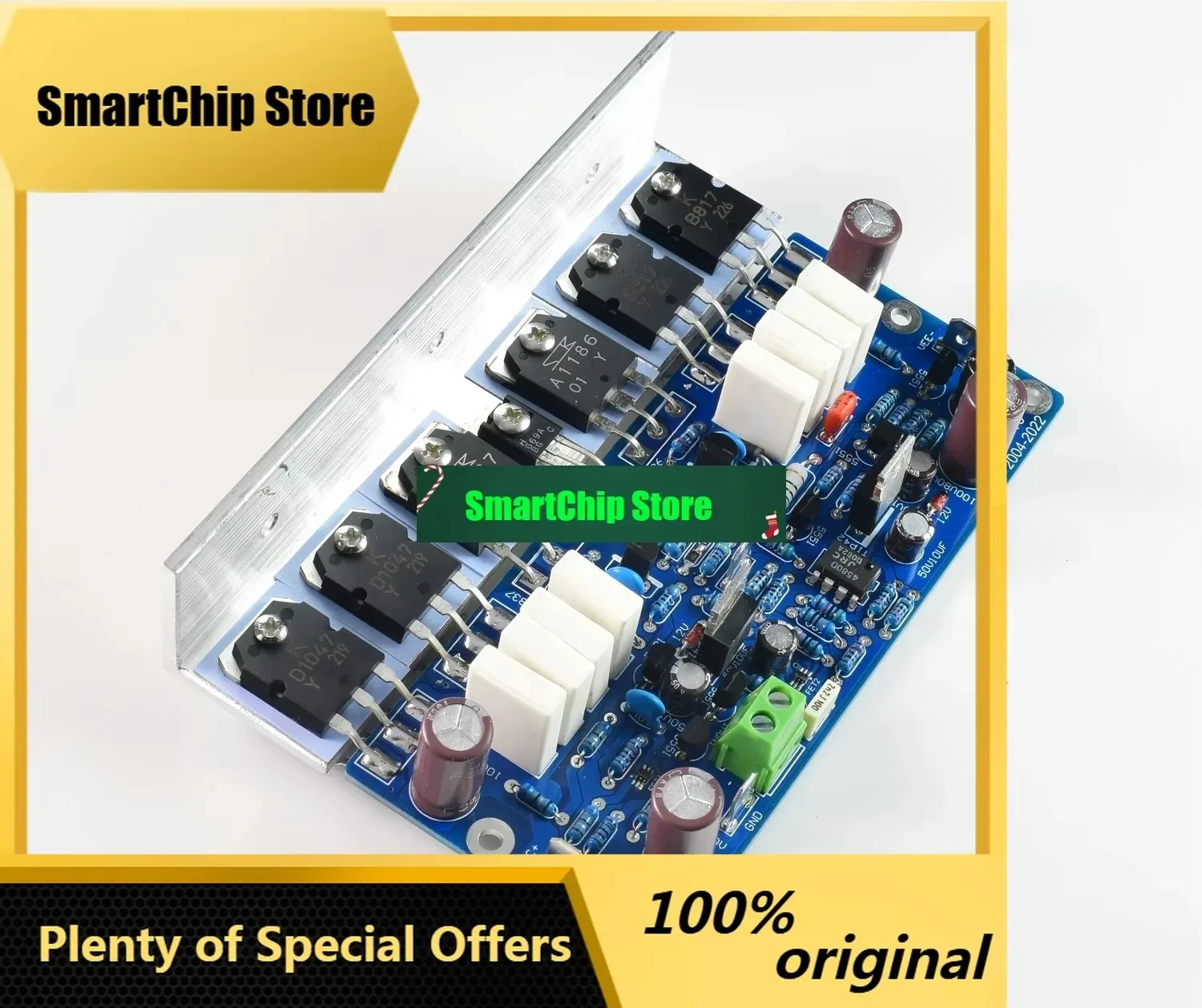 SmCpL25 Dual Channel 250w 8r Audio Power Amplifier Combined Preamplifier + Rear With Aluminium Angle