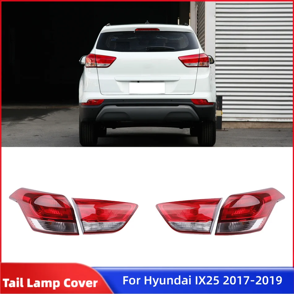 

Для Hyundai IX25 2017 2018 2019, аксессуары для заднего фонаря автомобиля, аксессуары для автомобиля, задний фонарь, абажур, колпачки