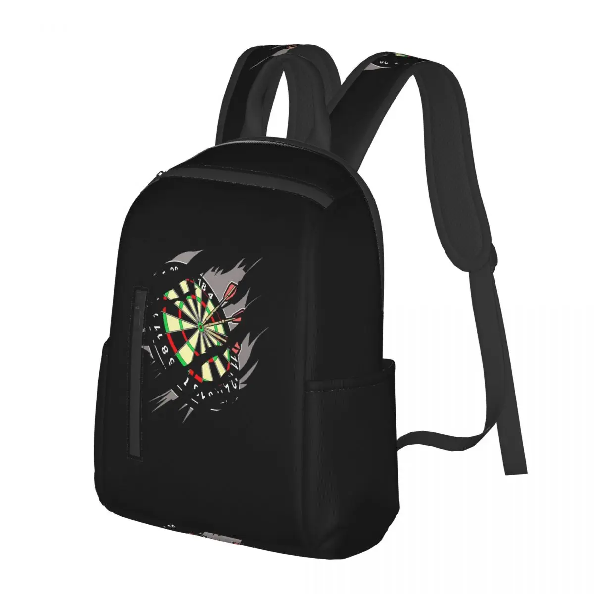 Darts Board Arrow Target (4) Student Backpack School Bag Hiking Travel Daypack for Men Women Bookbag Shoulder Bags