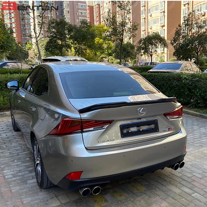 Suitable for rear wing spoiler of Lexus IS200 IS250 IS300 IS350 carbon fiber trunkAuto refitted tail parts 2013-2020