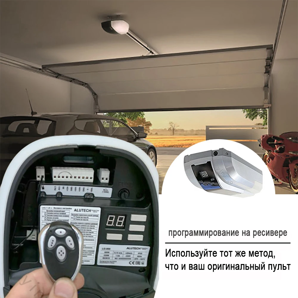 10PCS Alutech AT-4 ASG600 AN-Motors ASG1000 AR-1-500 AnMotors AT 4 Garage Door Remote Control 433MHz Rolling Code Newest