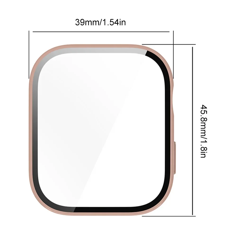 Custodia per orologio per PC con protezione per schermo per orologio in vetro temperato Cornice antigraffio a copertura totale compatibile con Huawei Watch Fit 3