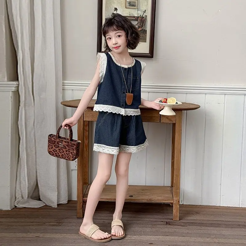 

Детский комплект 2025 года. Летняя одежда для девочек. Детская одежда от 8 до 12 лет. Комплекты одежды для девочек. Детские комплекты футболок 10 лет, новинка 4 7 6 лет.