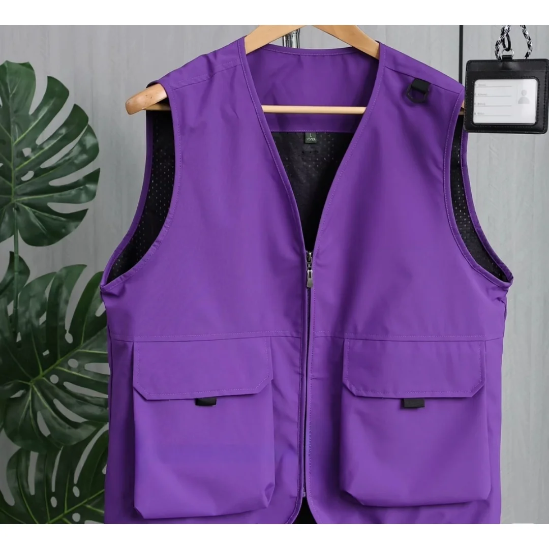 Men's Outdoor Photography Workwear Vest High Tech Tactical Waistcoat Multi Pockets Fishing Vests Quality Leisure Male Jacket