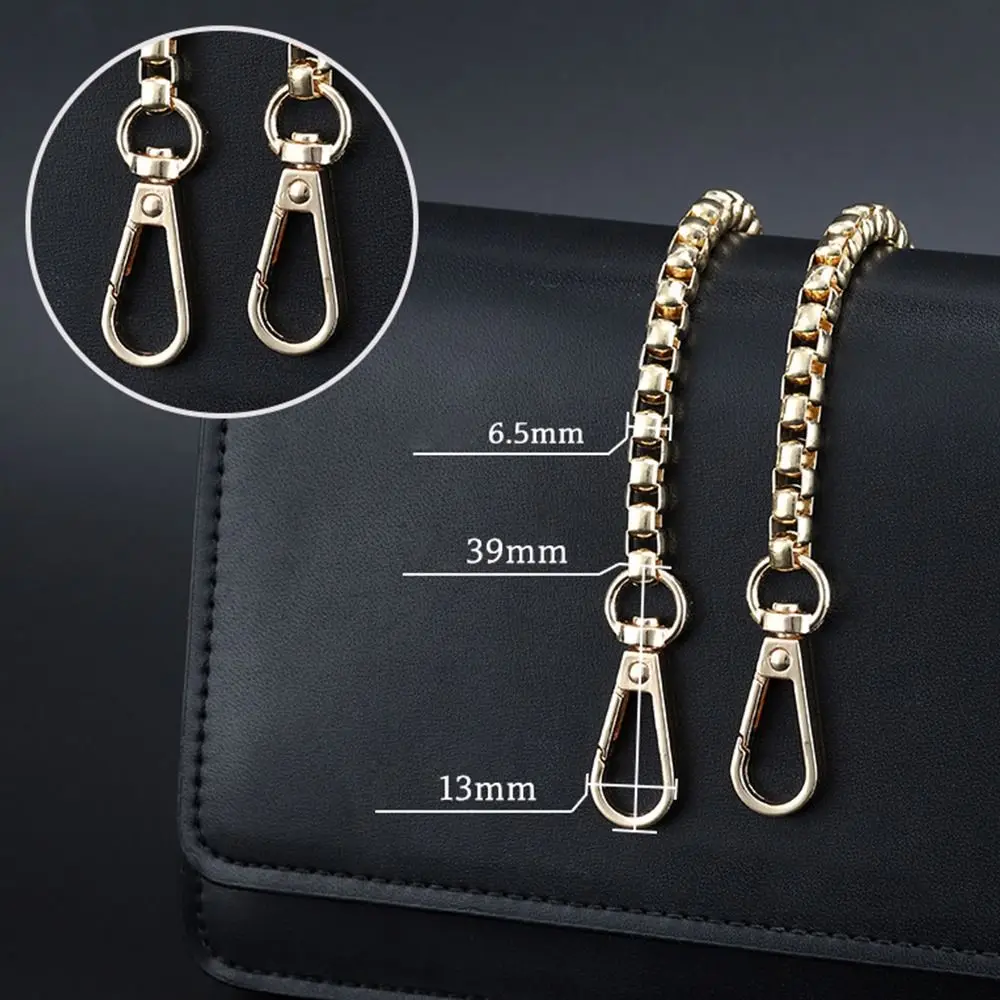 Fashion High Quality 40/60/90cm Shoulder Bag Strap Handbag Handles Long Beaded Chain Shoulder Bag Straps Metal Chain Belt