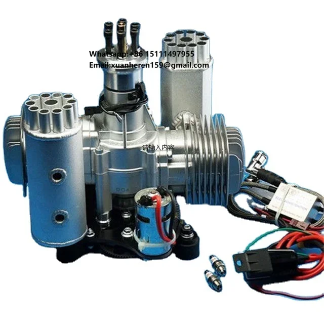 DLE170M Paramotor Engine Paragliding UAV 17.5HP/7500rpm Gasline Power System 170cm3 Displacement 52x40mm Bore/Stroke for