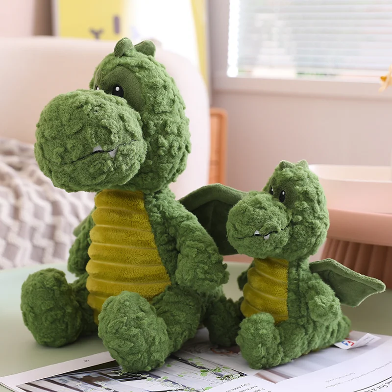 Little Flying Dragon Soft Plush Filled Toy Green Little Dinosaur Plush Toy Gifts For Children