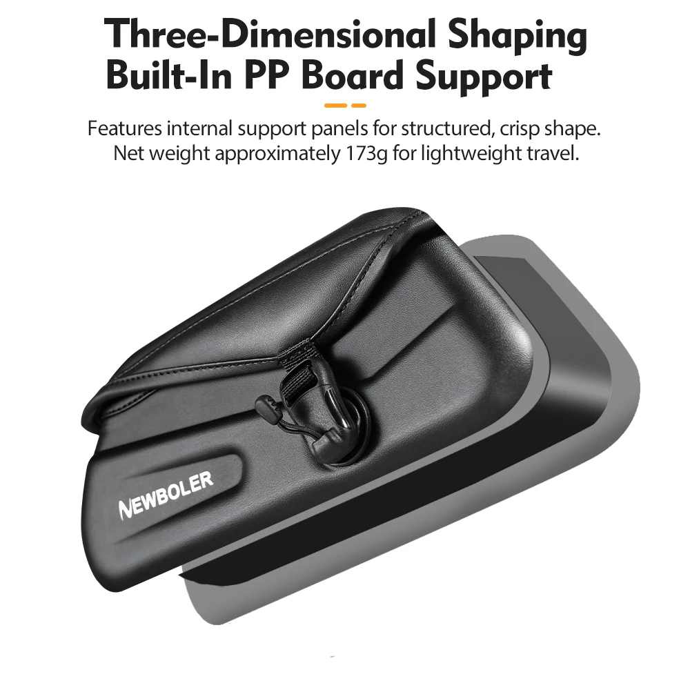 NEWBOLER إطار دراجة هوائية الجبهة كيس أنبوب المغناطيسي المفاجئة إغلاق حقيبة الدراجة مقاوم للماء حقيبة أنبوبية MTB الطريق دراجة أداة حقيبة