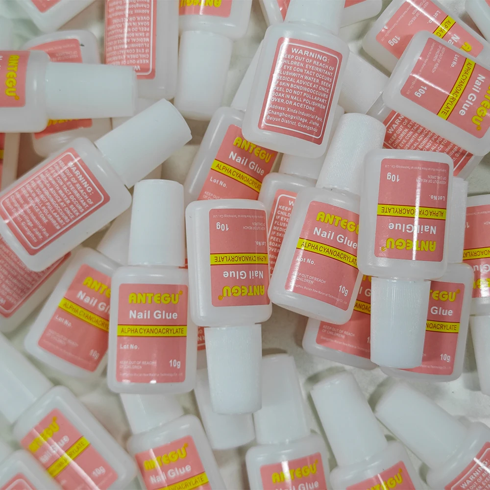 กาวติดเล็บอะคริลิคแบบใส 10/5 ชิ้น ไม่ต้องเช็ด กาวติดเพชรพลอย กาวเจลติดเล็บ กาวเจลสำหรับติดเล็บปลอม สำหรับงานศิลปะบนเล็บ
