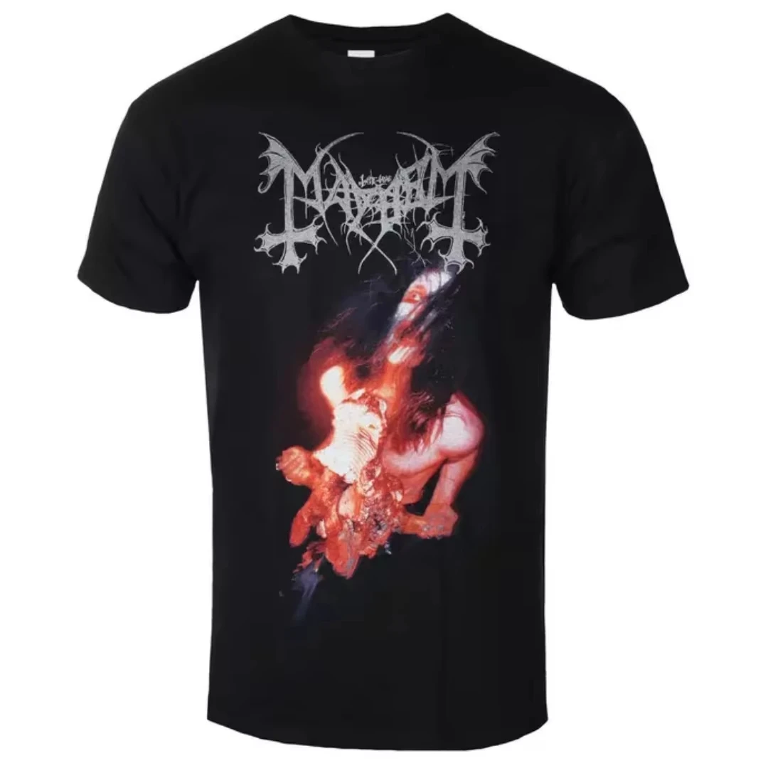 2026 Neues MAYHEM - LEGION NORGE T-Shirt mit Musterdruck - T-Shirt für extreme Metal-Enthusiasten und Sammler, Herren – Detail 5