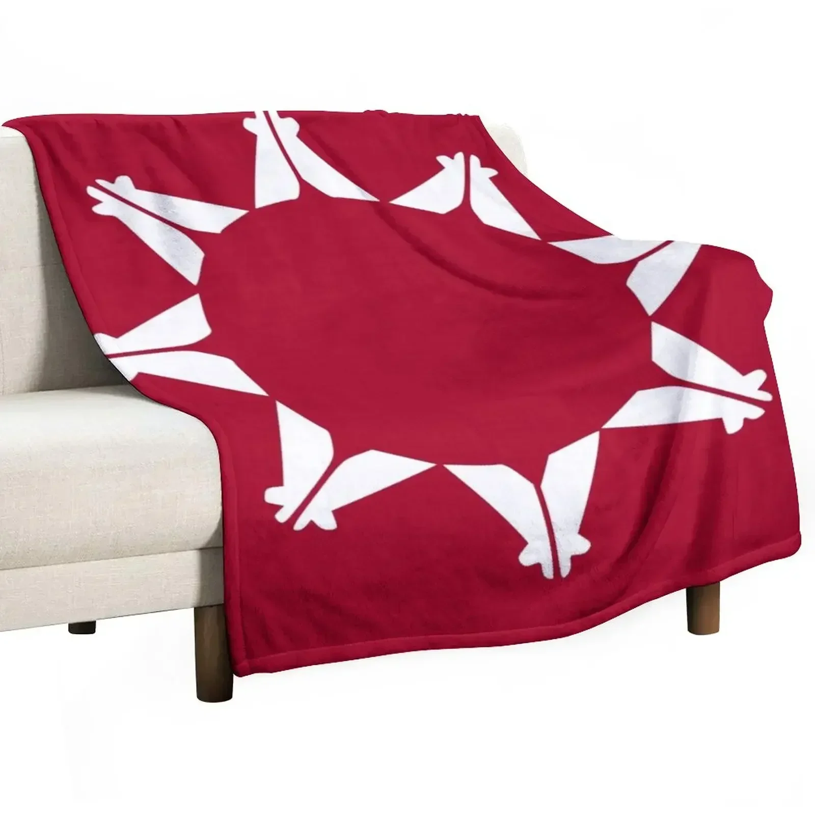 Oglala Lakota Sioux Flag Throw Blanket Soft Beds Beach Blankets