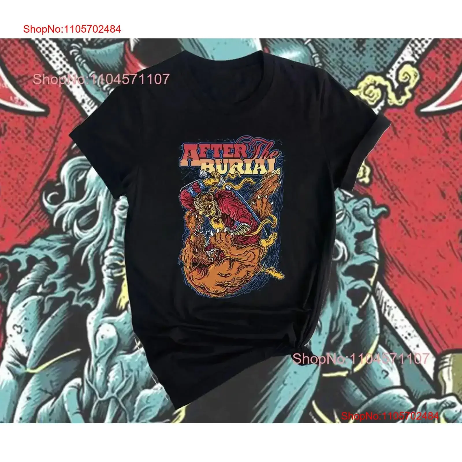 After the Burial Progressive Metal T shirt designs featuring complex Artwork Crushing Riffs and Bands Signature Modern vintage