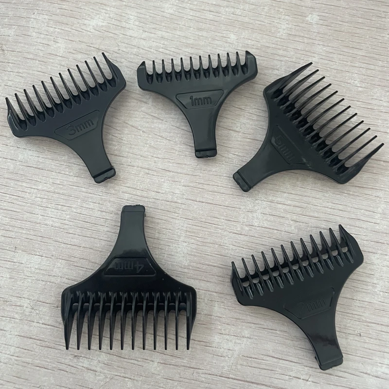 Kemei Hair Trimmer Limit Comb Universal Black Guards Hairdresser Hair Cutting Guide for KM-2293 KM-2299 1 2 3 4 5mm Comb