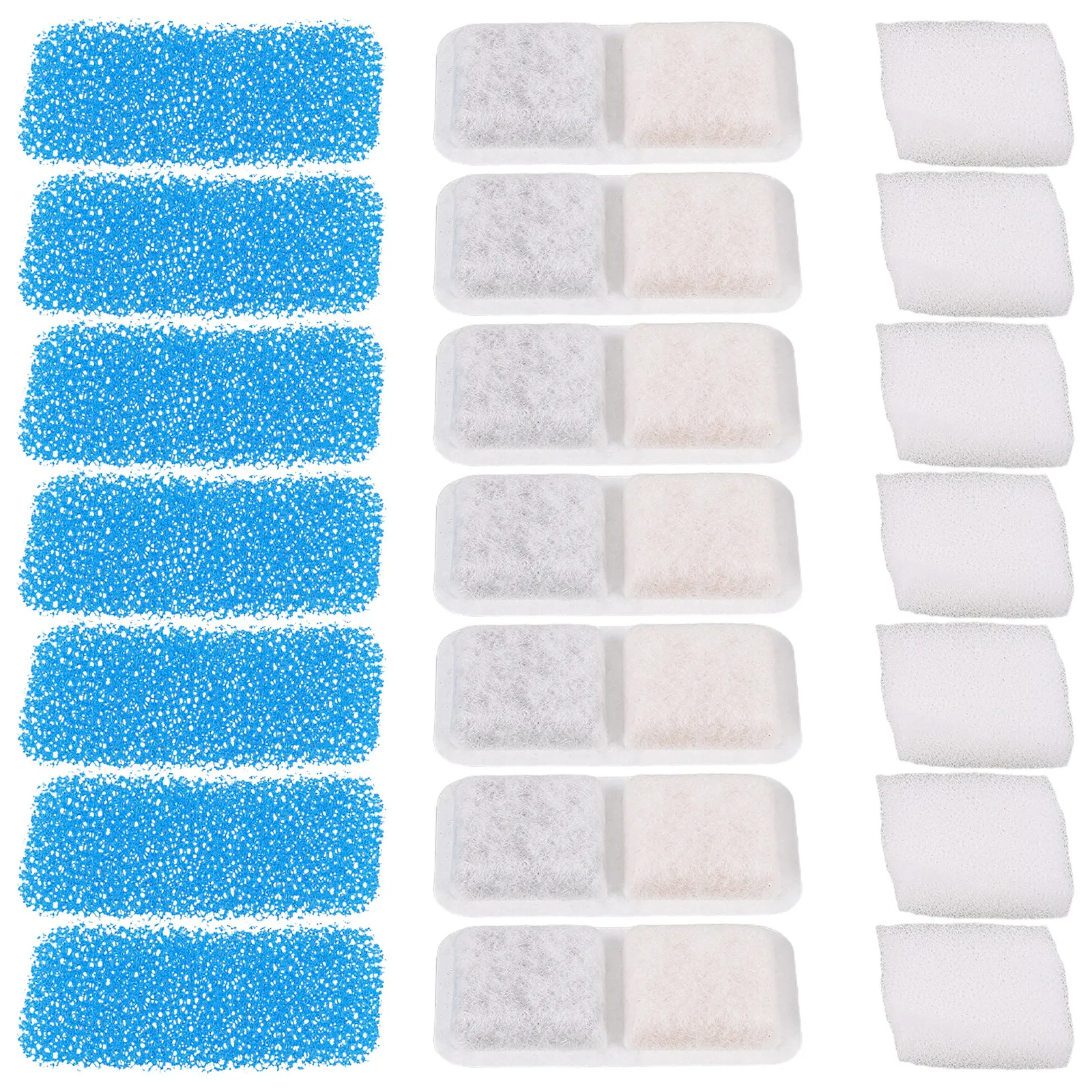 24Pcs Cat Fountain Filters Replacement Advanced Filtration Pet Water Dispenser Cartridge Compatible Quiet
