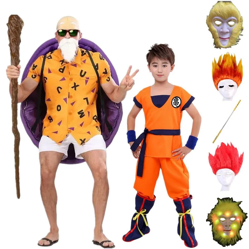 

Halloween Goku Turtle Master Costume Adult Children's Performance Party Wear Traditional Chinese Stage Costume