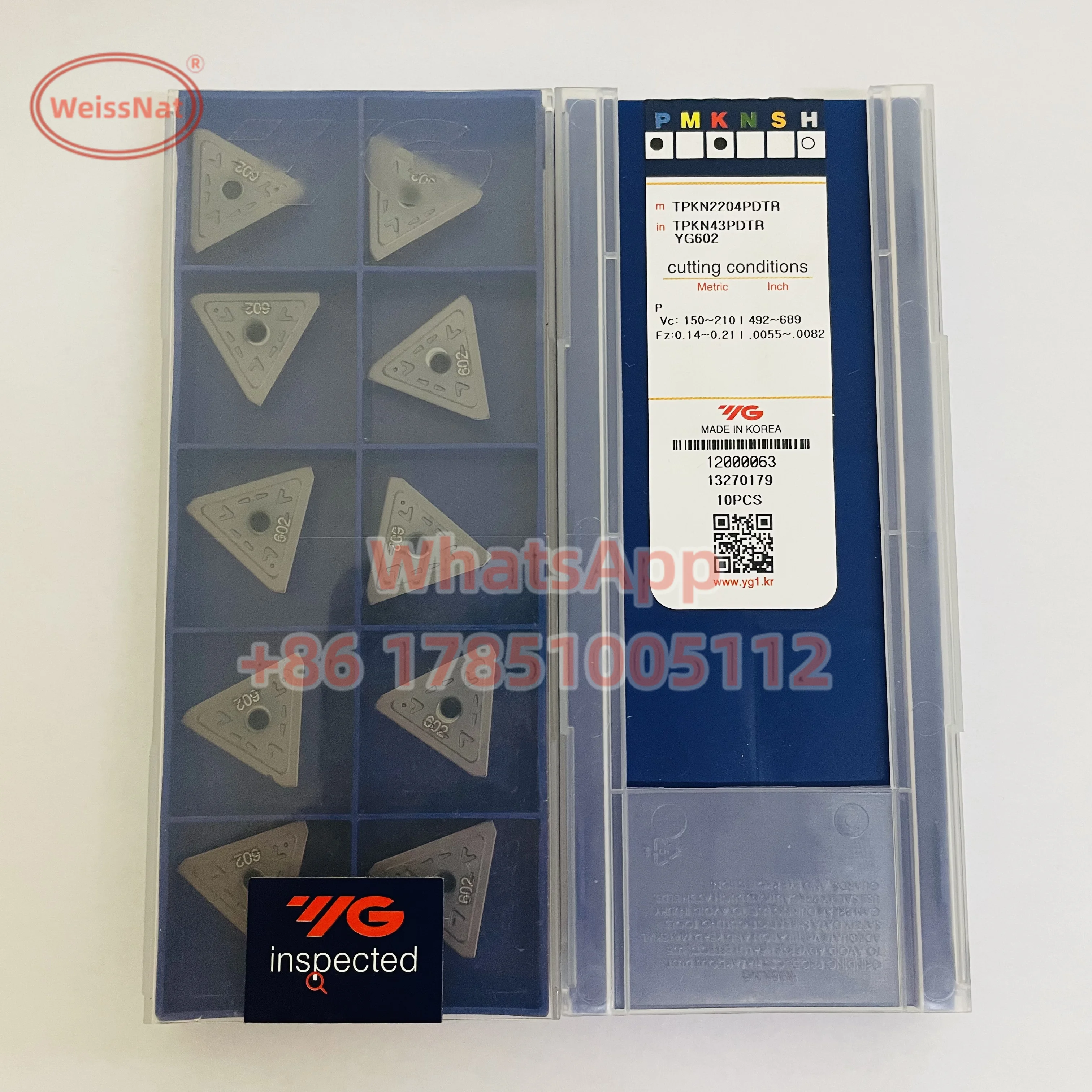 YG-1 TPKN1603PDTR TPKN2204PDTR TPKR1603PDTR TPKR2204PDTR TPUN160308 YG602 Carbide Insert TPKR Inserts