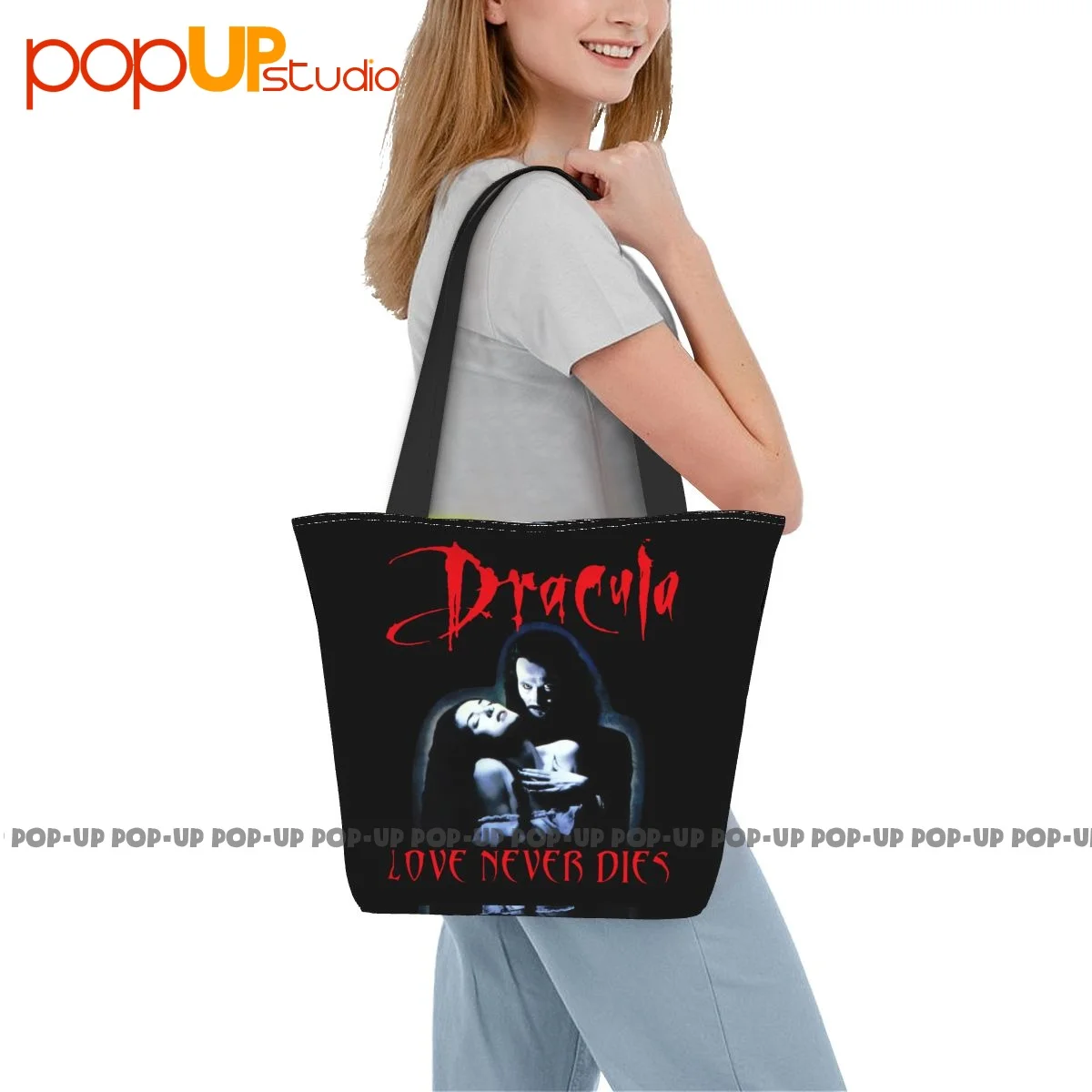 Dracula Bram Stoker Love Never Dies Vampire Retro Handbags comoda borsa per la spesa borsa per il trasporto