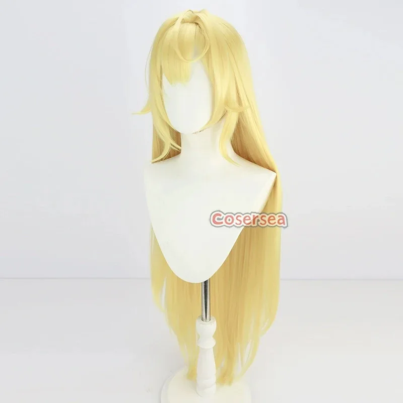 Cosersea Hoshikawa Sara تأثيري الباروكات الظاهري YouTuber Hoshikawa Sara 100 سنتيمتر طويل شقراء كوس شعر مستعار الاصطناعية الشعر مقاومة للحرارة