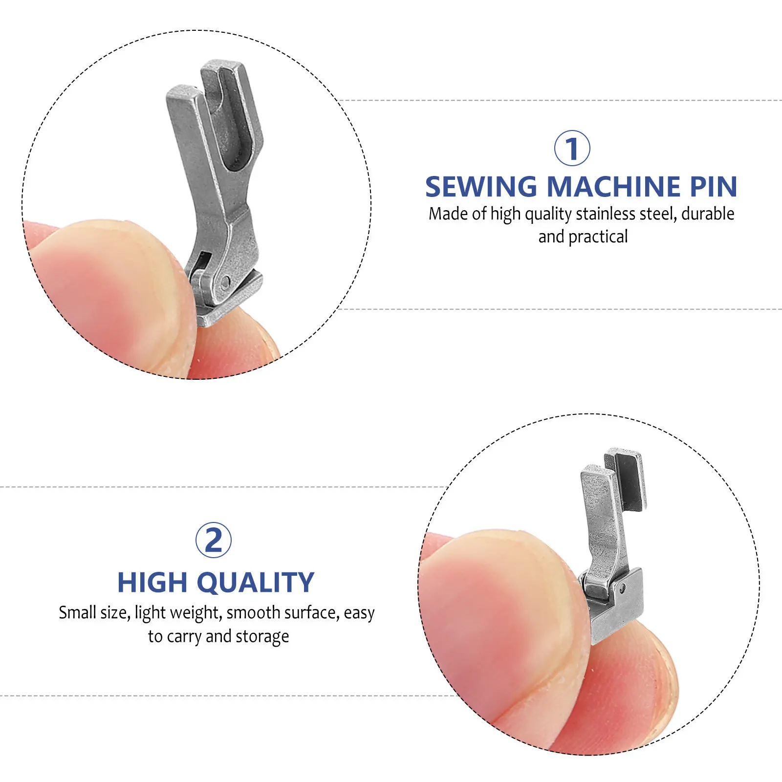 

Набор из 11 промышленных прижимных лапок из прочной нержавеющей стали для швейных машин с низким штоком