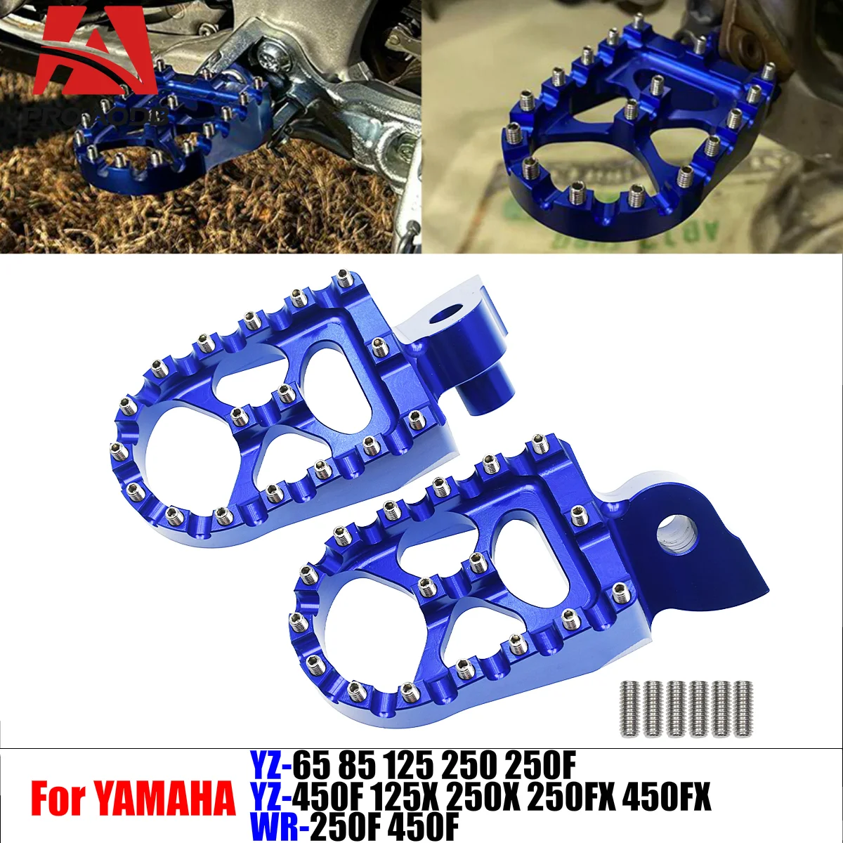 

High-Quality Motorcycle Accessories CNC Footrest For Yamaha YZ65 85 125 250 250F 450F 125X 250X 250FX YZ450FX WR250F WR450F