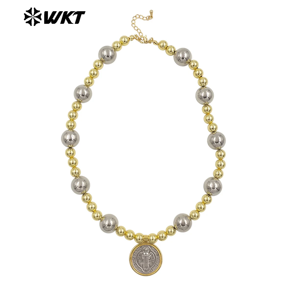 WT-JN303 Exquisition Clavicle Sweater Chain Pearl Shell Necklace With 18k Gold Plated  For Girls Jewelry Decoration