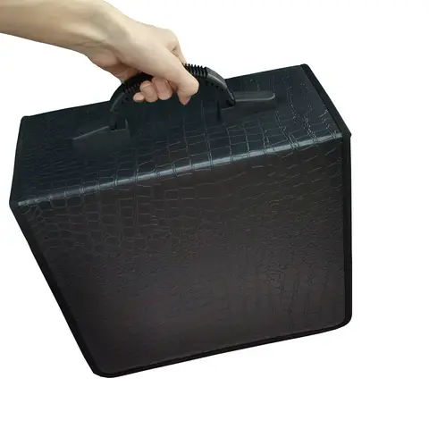 400 디스크 용량 CD 케이스, 휴대용 악어 디자인, 차량용 DVD 보관 가방, 방진 및 내구성, 가정용 정리함