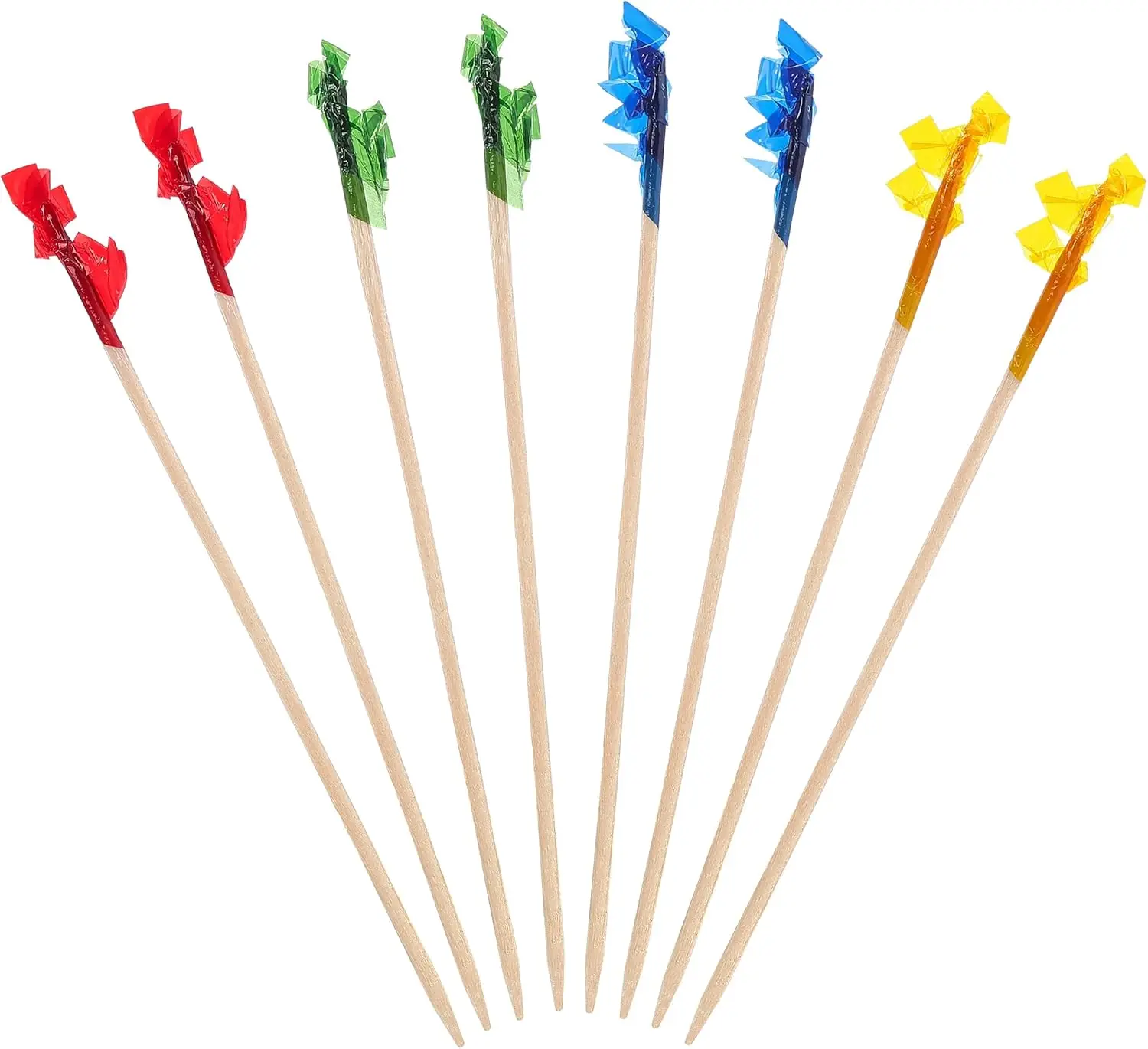 

Inch Wood Frill Picks Toothpicks,1200 Pcs Cocktail Picks,Sandwiches Picks,Cocktail Party Toothpicks for Fruit,Appetizers,Club Sa