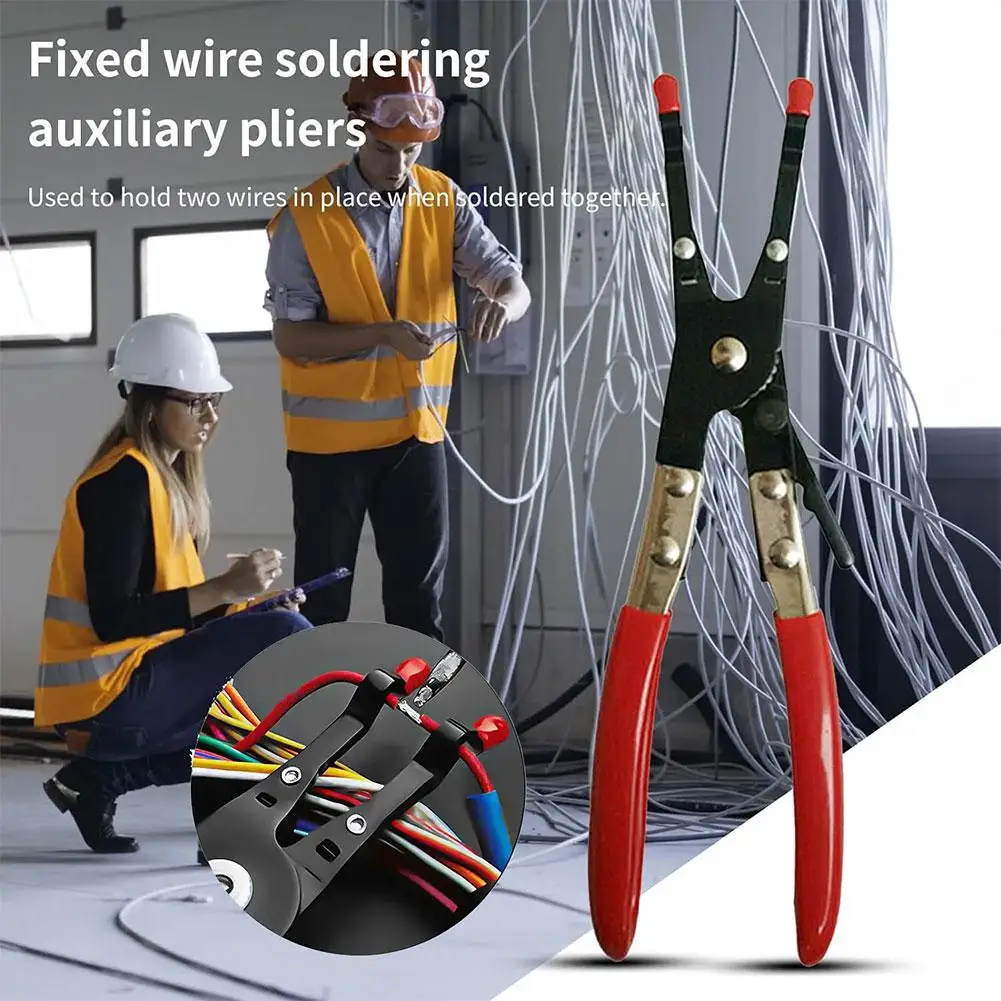 Universal Car Vehicle Soldering Aid Pliers Hold 2 Wires Car Innovative Wire Repair Garage Tool Clamp Welding Repair Tool To H8F6