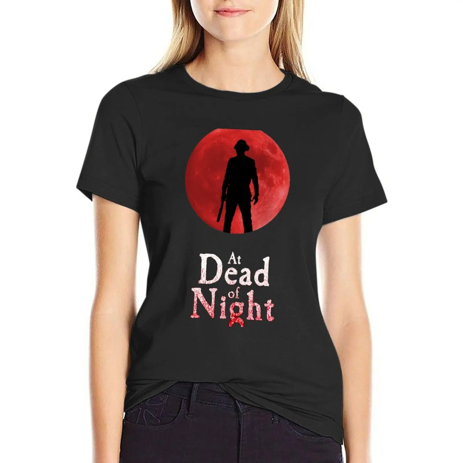 

At Dead Of Night T-Shirt hippie clothes aesthetic clothes funny clothes for Women