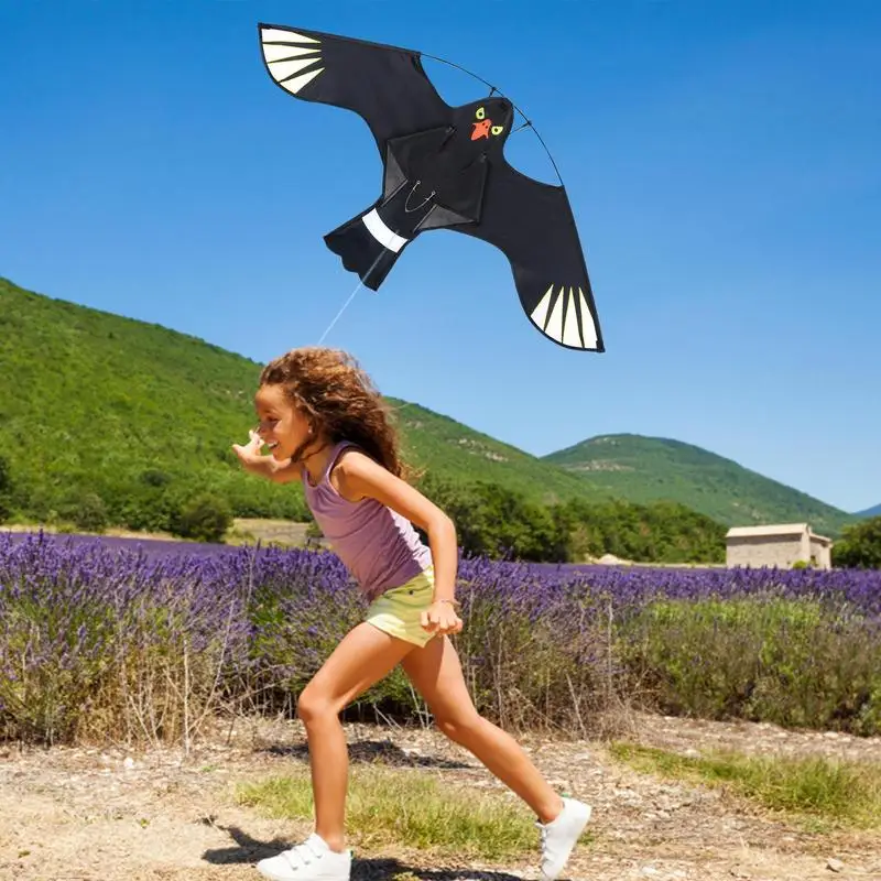 Birds Scaring Kite Scarecrow Flying Hawk Kite Realistic Birds Scaring Hawk Flying Kite Pigeon Scarer Device for Home Garden Farm