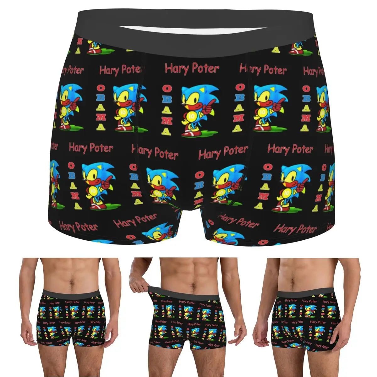 

Boxer Underpants Shorts Obama Backpack Panties Male Soft Underwear for Homme Man Boyfriend Gift