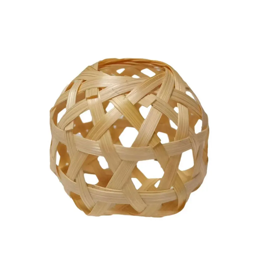 Lanterne tissée en bambou de Noël avec lumières LED, tissage créatif, déterminer la petite lanterne pour la décoration de fête de festival
