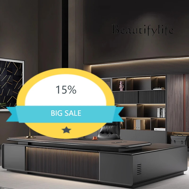 

YX Light Luxury High Quality Office Desk Organizer L Shape Designer Computer Desks Chair Secretary Conference Bureau Home Furnit