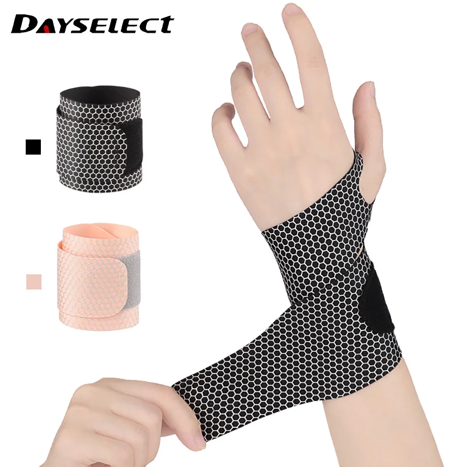 1PCS Adjustable Wristbands Wrist Support Bracer Gym Sports Wristband Carpal Protector Breathable Injury Wrap Band Strap Safety