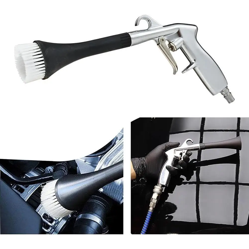 

Car Beauty Tools Tornado Blower Gun With Brush Dust Cleaning Car Gun Tool Cleaning Dry Spray Cleaning Efficient Blower Brushes