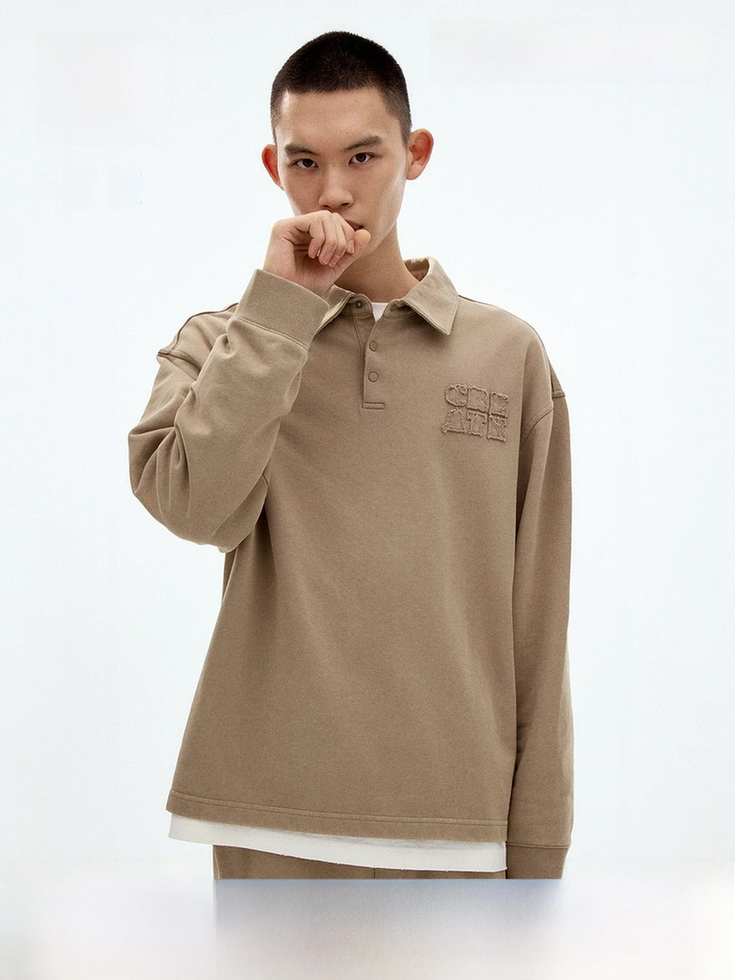 

H&M Men's Shirt Summer New Loose Style Inner Wear Casual Fashion Cotton Classic Collar Micro Stretch Daily Wear Top