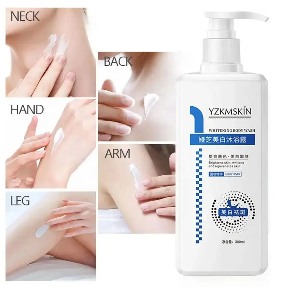 

Whitening Body Wash Shower Gel Whole Body Brightening Bath Lasting Fragrance Skin Female Care Milk Moisturizing Liquid Body Q5T7