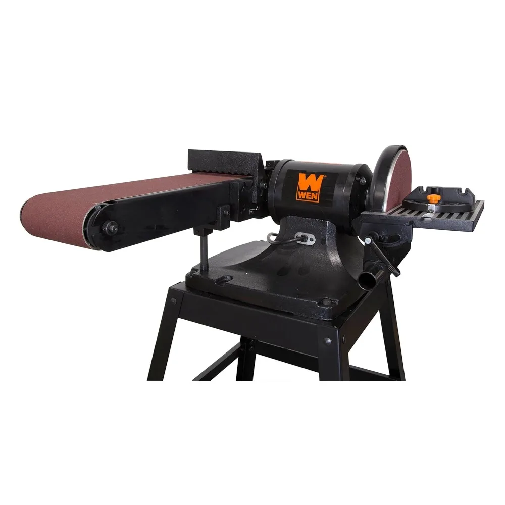 6 x 48 in. Belt and 9 in. Disc Sander with Stand Two-in-one sanding machine Heavy-duty body