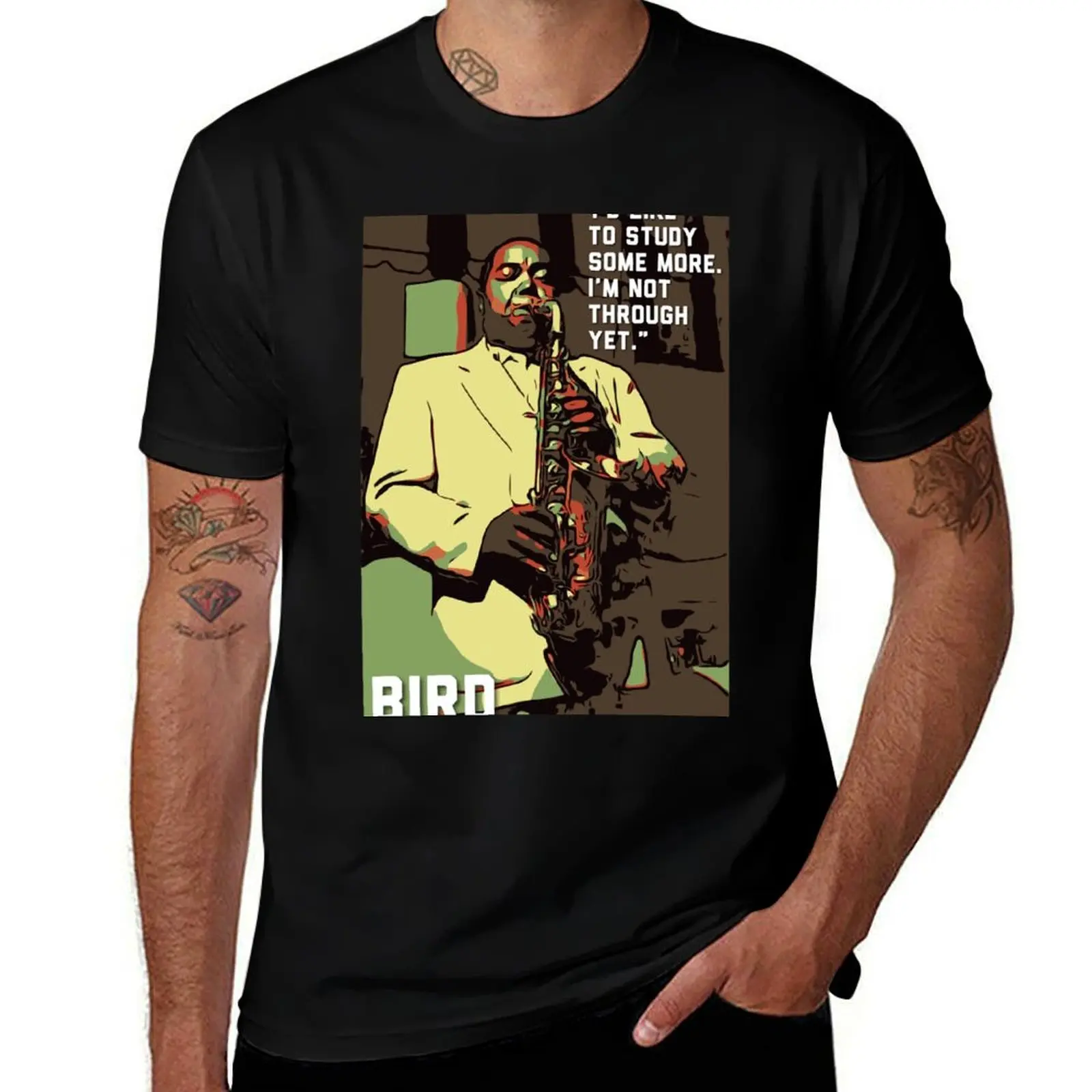 Bird.Study. T-Shirt Lightweight Cooling Short Sleeve Tee T-Shirt