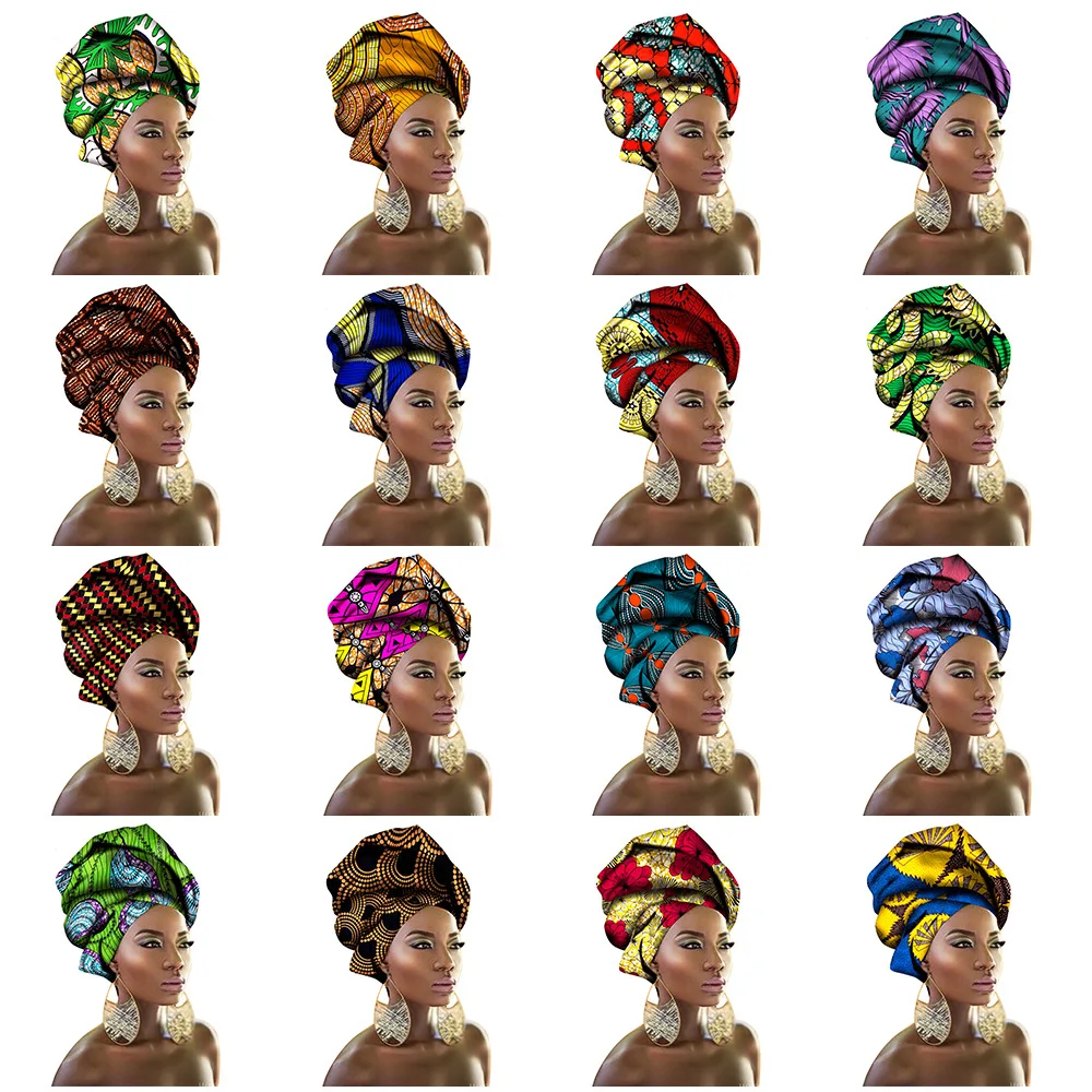 Batik printed headscarves for NEW e-commerce are supplied to African countries for sewing Tulle fabrics per meter