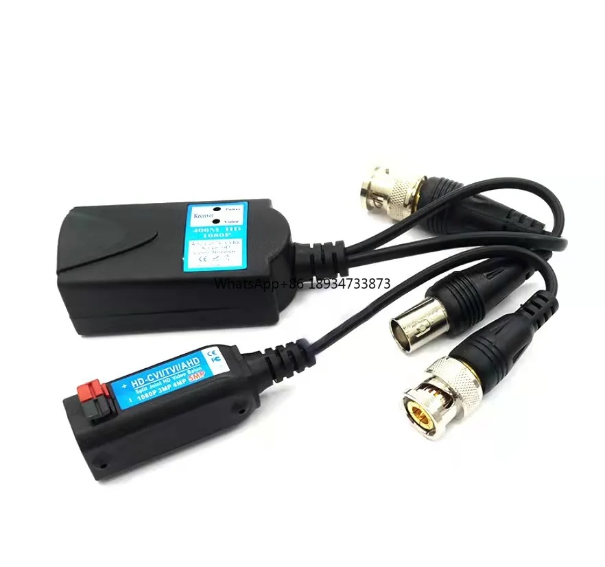 Good quality active balun Passive Transceiver 1CH Active video balun transmitter and receiver support AHD CVI TVI