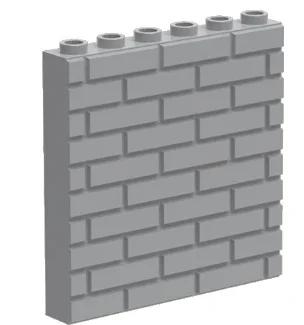 *Wall Panel 1x6x5 * 289 10 pcs DIY enlighten block brick part No.  Compatible With
