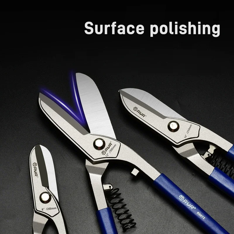 Metall Zinn Snip Schere Schere, 8/10/12 Zoll Heavy Duty Metall Aluminium Blechschneider Luftfahrt Schere Handwerkzeuge – Detail 6