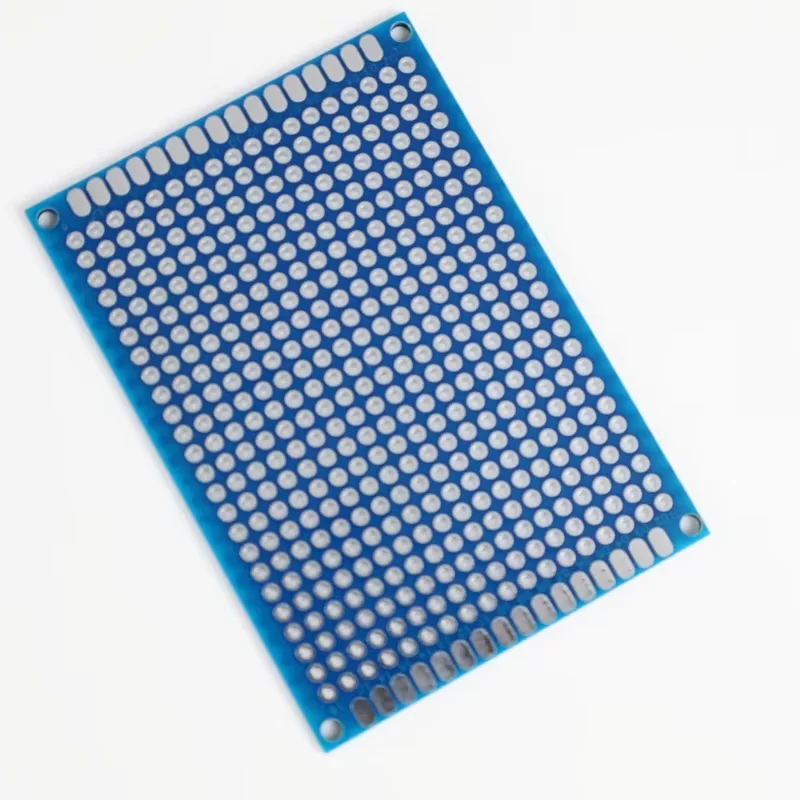Kit de PCB de doble cara azul, placa de pruebas de 5x7cm, experimento PCB Universal, placas de circuito prototipo azul Diy