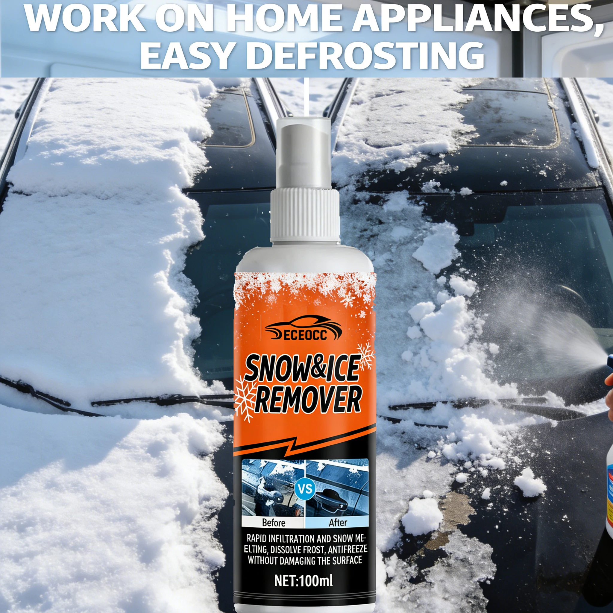 Multi-Purpose Snow Melter, Fast Acting Ice Remover, Ideal for Car, Path & Patio - view 5