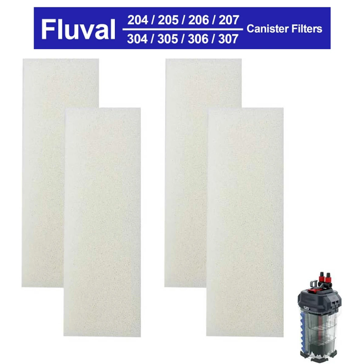 Threlaco 1/6/12/20 Pack Foam Filters Compatible with AquaClear 50 Power Filter Aquarium Foam Insert Replacement Sponge