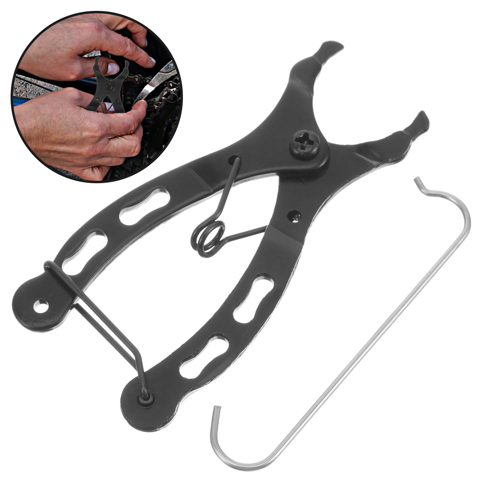 

Steel Plier Repair Tool Durable Link Removal Wrench Quick Release Cycling Installation Clamp Remover For Mountain Bike Link