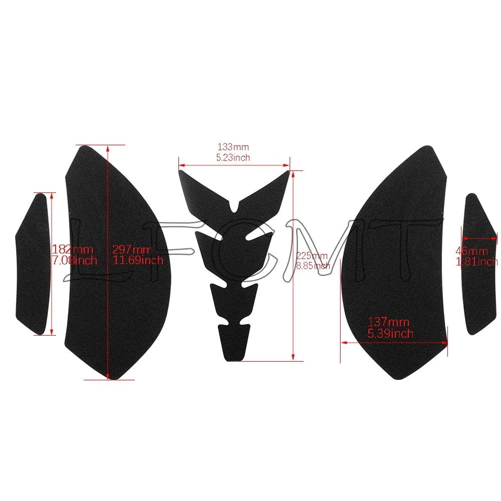 Motorcycle Frosted Anti Slip Protector Cover Fuel Tank Pad Protector Stickers Fit for KAWASAKI ZX 6R 2009-2016 ZX 636 2012-2020